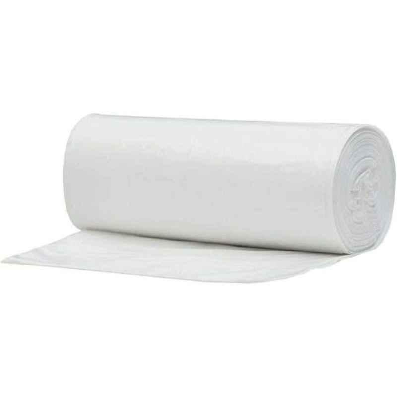 45x50cm 5 Gallon White Bio-Degradable Garbage Bags Roll (Pack of 100)
