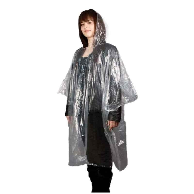 Travelon 12215-85 Plastic Clear Emergency Rain Poncho, Size: Free