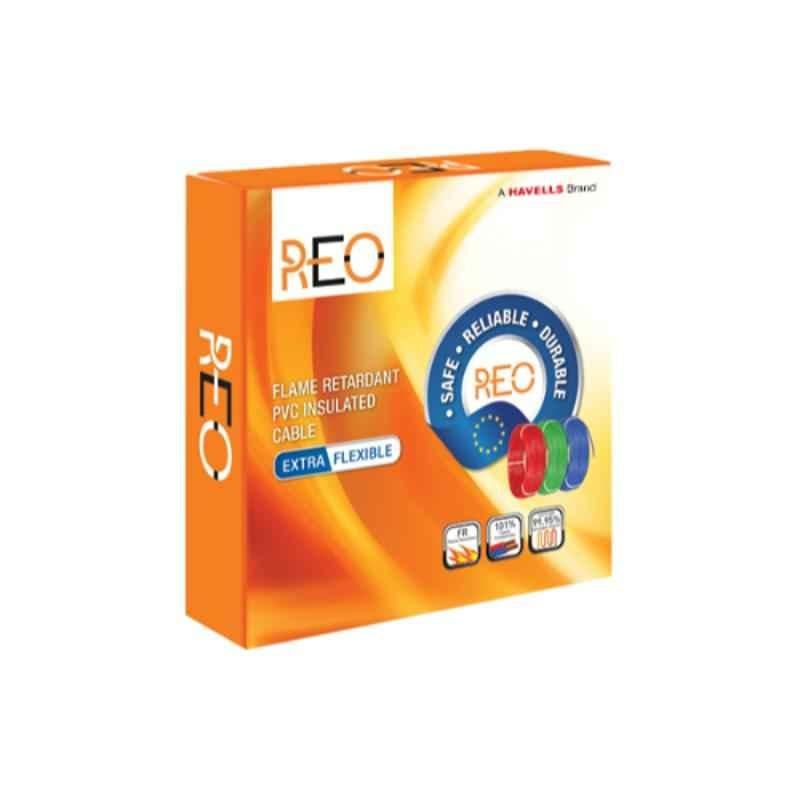 Havells Reo FR PVC 90m 1.5 Sqmm Single Core Black Copper Insulated Cable, WRFFDN-A11X5