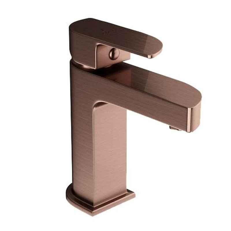 Jaquar Alive Antique Copper Single Lever Basin Mixer with 450mm Braided Hose, ALI-ACR-85011B