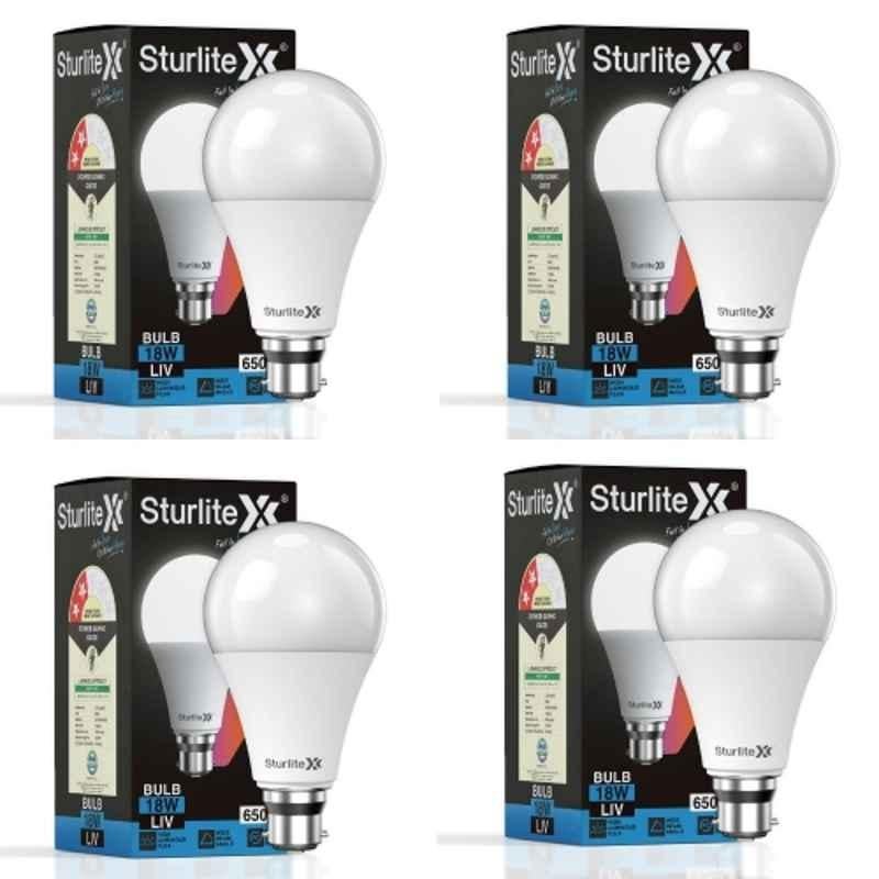 Sturlite LIV 18W B22D Cool White LED Bulb (Pack of 4)