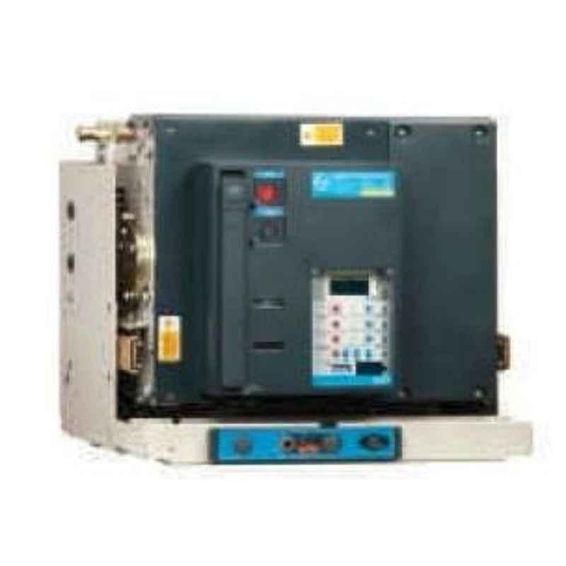 L&T SL95357 C-Power S1 4 Pole Thermal-Magnetic DN1 Draw-Out Air Circuit Breaker, Rated Current: 2500A