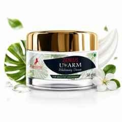 Zenius India 50g U-Arm Cream with Sodium Gluconate, DM Water, Zinc Oxide, Titanium Dioxide & Almond Oil for Removes Underarm Darkness & Evens Skin Tone