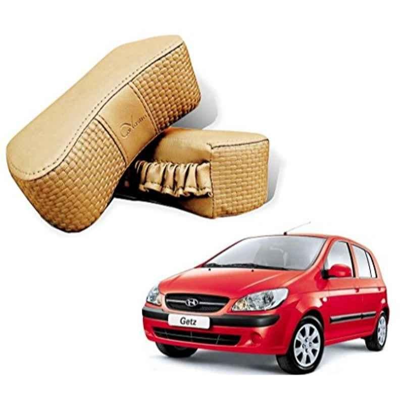Kozdiko 2 Pcs Memory Foam Beige Neck Rest Cushion Pillow Set for Hyundai Getz, Koz-5158