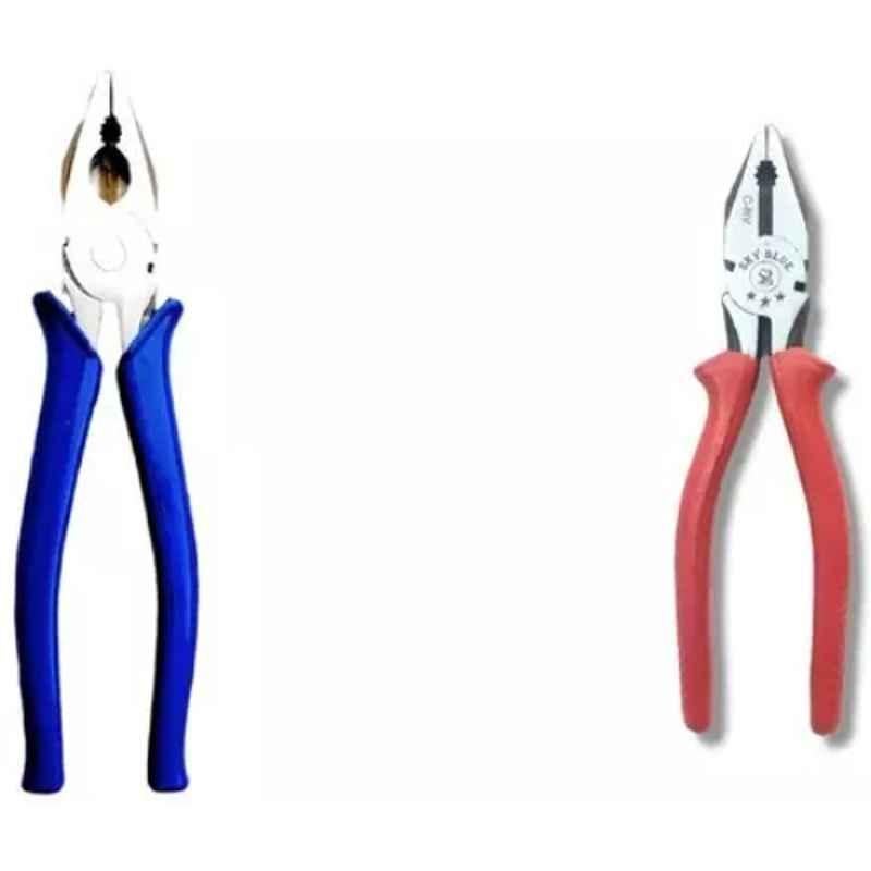 Sky Blue 2 Pcs 7.8 inch Lineman Plier Combo, SBE_PLIER_COMBO_MOD_00160