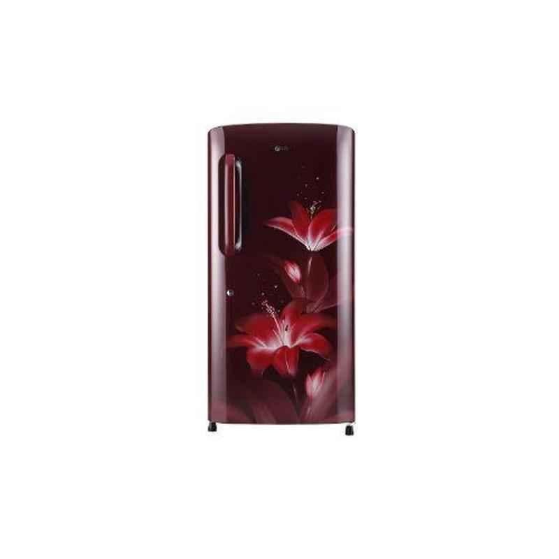 LG 215L 5 Star Ruby Glow Smart Inverter Refrigerator, GL-B221ARGY