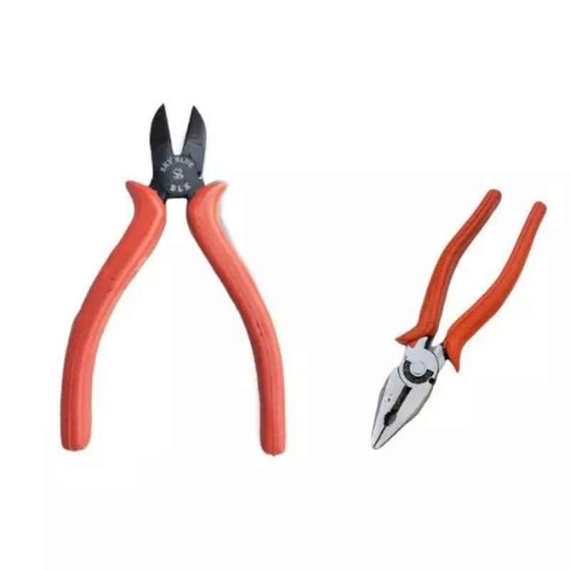 Sky Blue 2 Pcs 7.8 inch Lineman Plier Combo, SBE_PLIER_COMBO_MOD_00667
