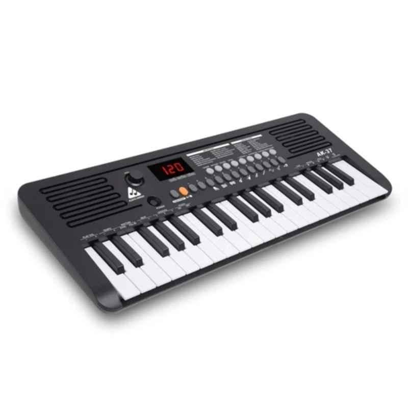 Audio Array 37 Keys Black MIDI Keyboard with 200 Preset Sound, AK-37-B