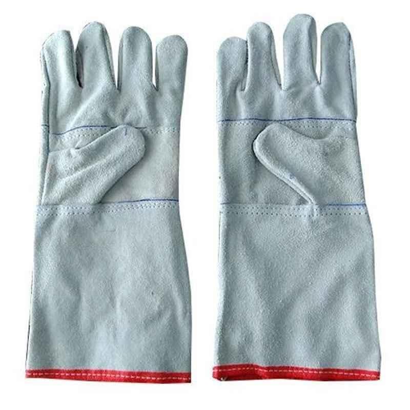 RIFA 14 inch Light Blue Leather Hand Gloves (Pack of 5)