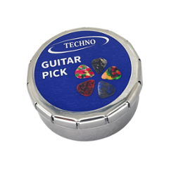 Techno 9 Pcs Celluloid Standard Flat Colorful Guitar Pick Set, RJ-PIK-101 CL