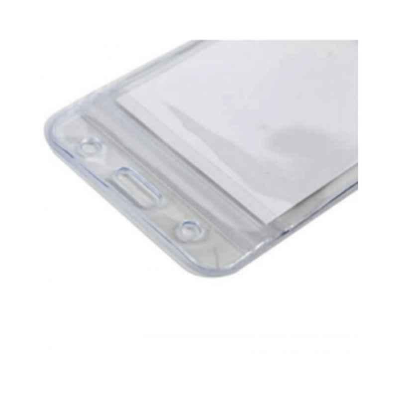 Deli 10Pcs Waterproof PVC Upright ID Pass Holder Box
