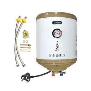 Activa 25 Litre 2000W 5 Star ABS Ivory Water Storage Geyser with 5 Years Warranty, Act-AM25_GLASSLINE