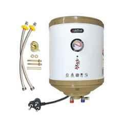 Activa 25 Litre 2000W 5 Star ABS Ivory Water Storage Geyser with 5 Years Warranty, Act-AM25_GLASSLINE