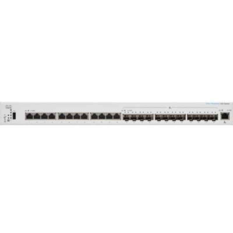Cisco Business 220 Series 16 Ports GE PoE 2x1G SFP White Smart Network Switch, CBS22016P2G