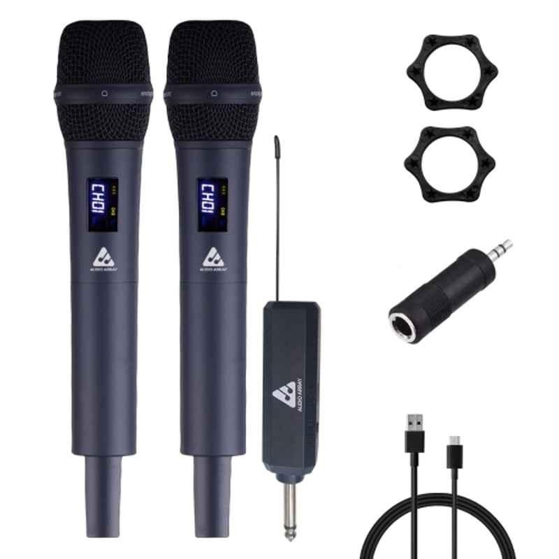 Audio Array 600Ohms UHF Dual Wireless Metal Microphones, AM-W32