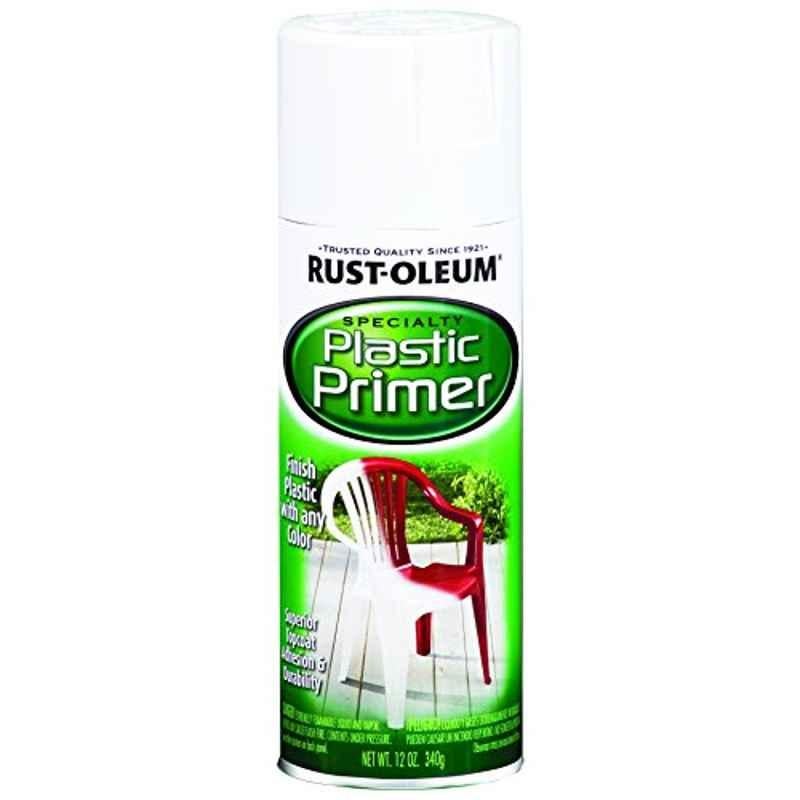 Rust-Oleum 12 Oz White 209460 Semi Gloss Speciality Plastic Primer