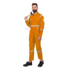 Club Twenty One Workwear IFR PRO Max Aramid Orange Safety Coverall, 3018, Size: L