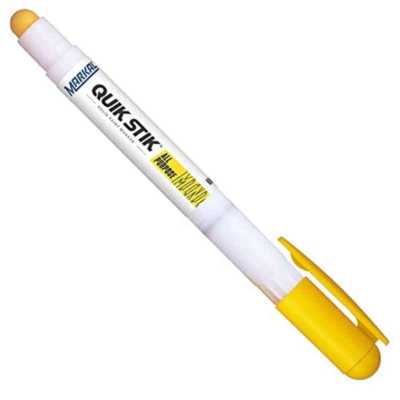 Markal Yellow Mini Quick Stik Twist Solid Paint Marker (Pack of 12)