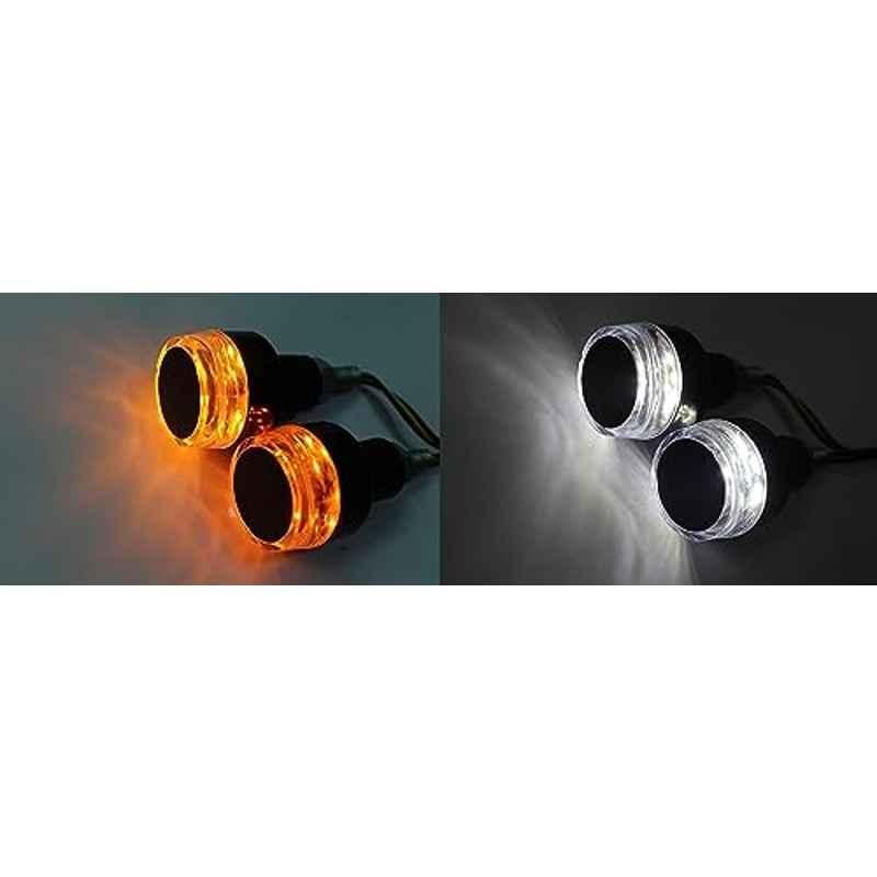 Kozdiko 2 Pcs Dual Colour Motorcycle LED Indicator Turn Signal Handle Bar Light Set for Triumph Tiger 800 XRX
