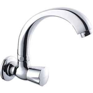 Hindware Contessa Neo Chrome Wall Mounted Sink Cock with Swivel, F730024CP