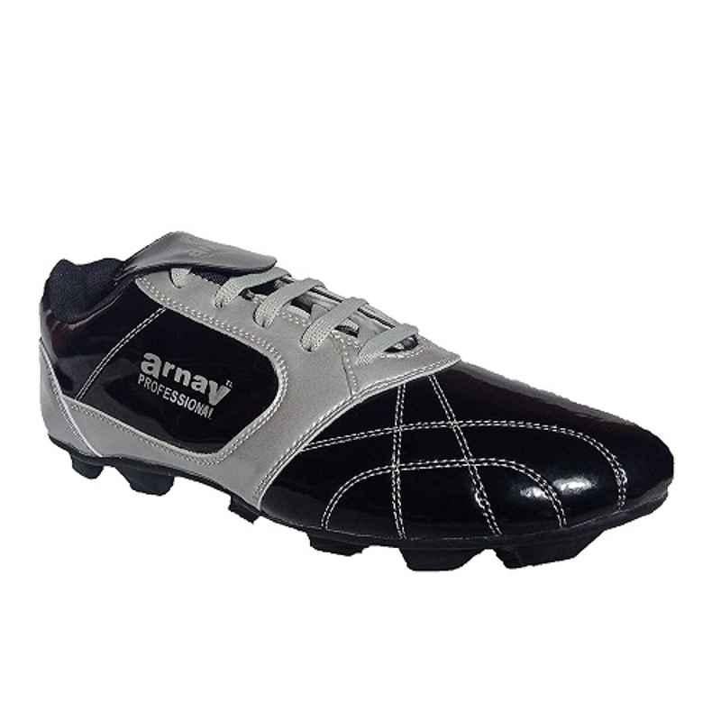 Arnav Standard Black Football & Soccer Sports Shoes, OSB-600201