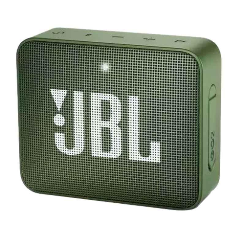 JBL Go 2 Moss Green Portable Bluetooth Speaker, JBLGO2GRN