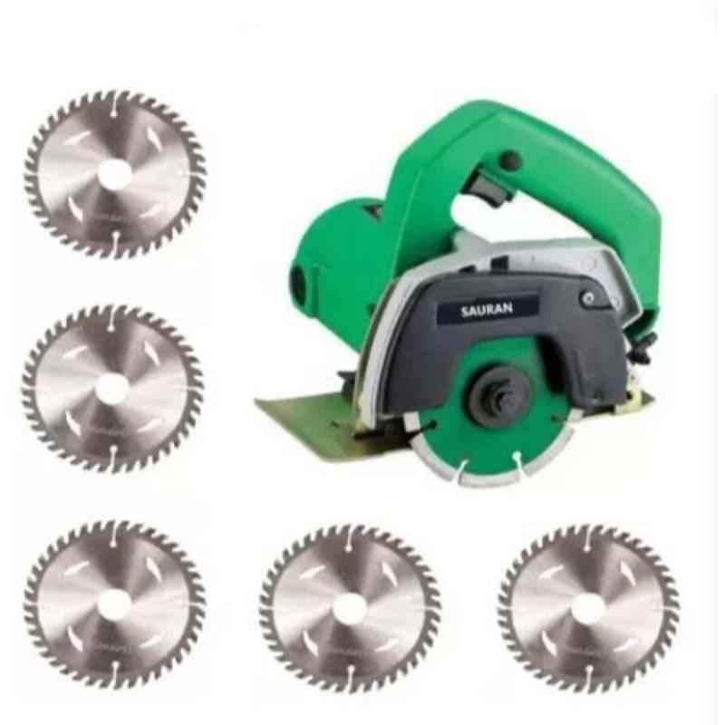 Sauran CM4 1050W 110mm Marble Cutter with 5 Pcs Wood Cutting Blade