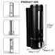 ZAP 500ml Black Plastic Wall Mount Liquid Soap Dispenser (Pack of 2)