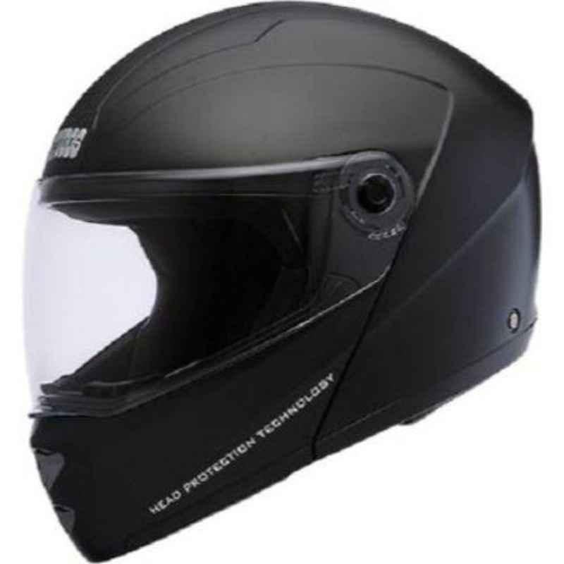 Studds Ninja Elite Black with Carbon Center Strip Motorsports Helmet, Size (L, 580 mm)