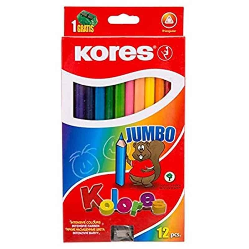 Kores 12 Pcs Colour Pencil Box