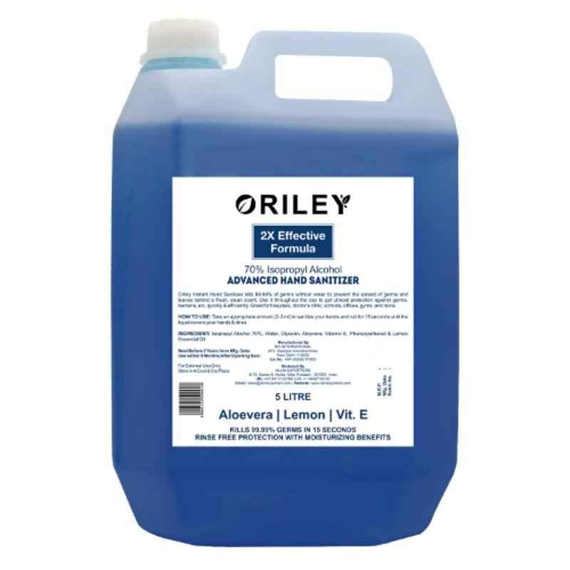 Oriley 5L Isopropyl Alcohol Waterless Liquid Hand Sanitizer