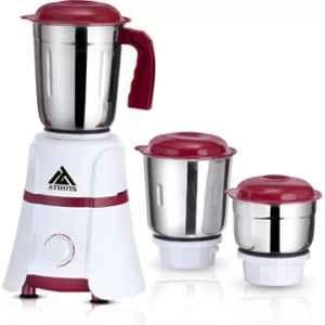 Athots Hardy Pro 700W ABS Light Brown & White Copper Motor Mixer Grinder with 3 Jars