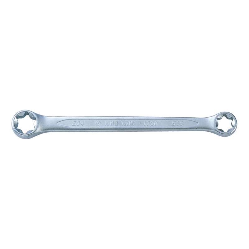 King Tony E7xE11 Chrome Plated Star Box End Wrench, 19200711