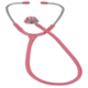 Vkare Ultima Pink PS Pediatric Stainless Steel Stethoscope, VKB0003