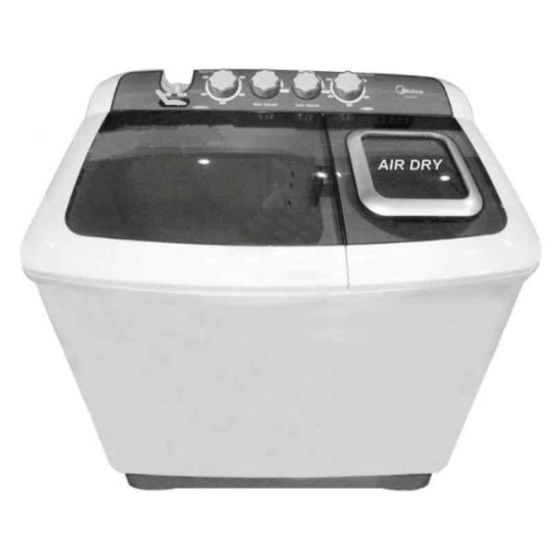 Midea 8kg White Semi Automatic Twin Tub Washing Machine, MTE80P501Q