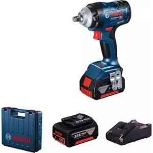 Bosch GDS 18V-400 Heavy Duty Cordless Impact Wrench with Double Battery