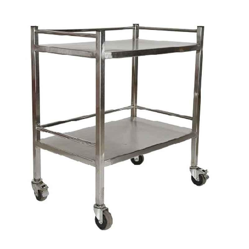 Surgihub 75x45x90cm Stainless Steel Stainless Steel All Instrument Trolley, 11058