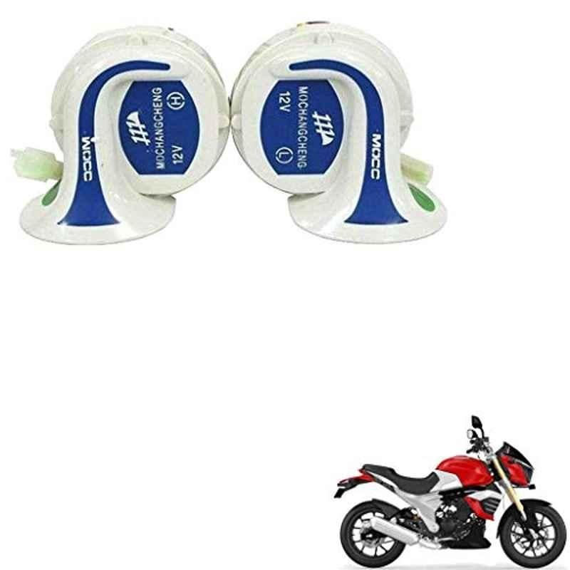 Kozdiko 2 Pcs 18-in-1 Mocc Bike Digital Tone Magic Horn Set for Mahindra Mojo