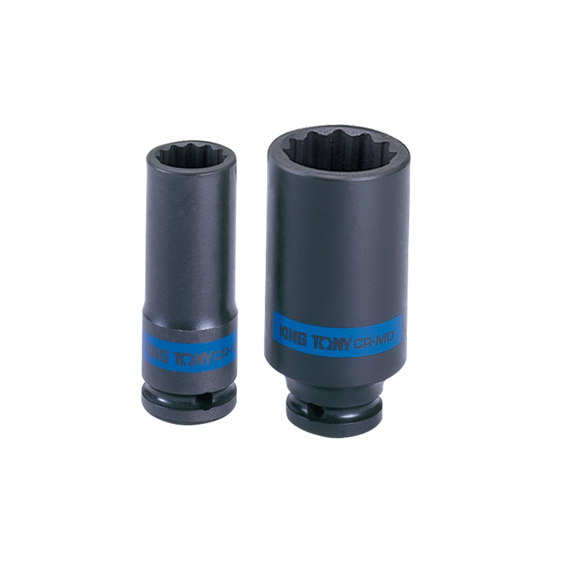 King Tony 1/2 inch 22mm Bi-Hexagon Impact Thin Wall Socket, 493022M