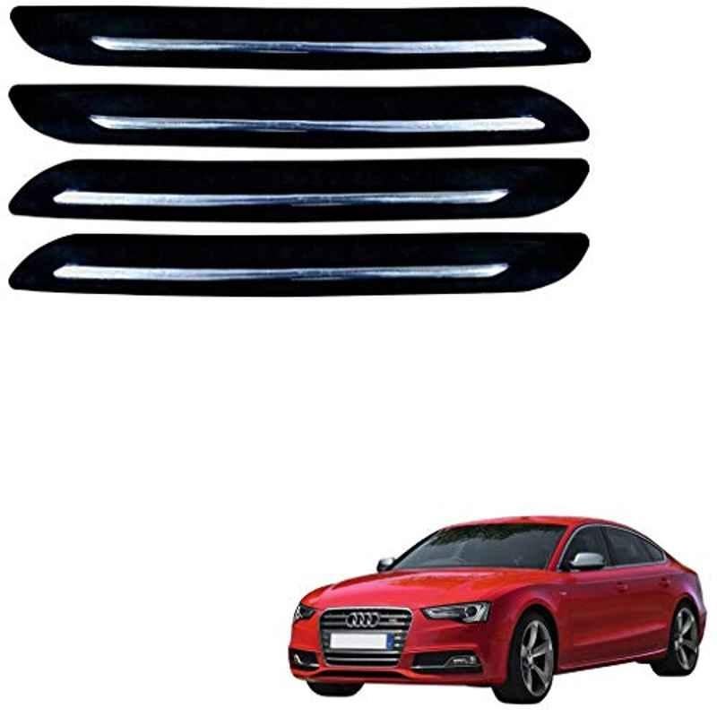 Kozdiko 4 Pcs Single Chrome Bumper Protector Set for Audi S5