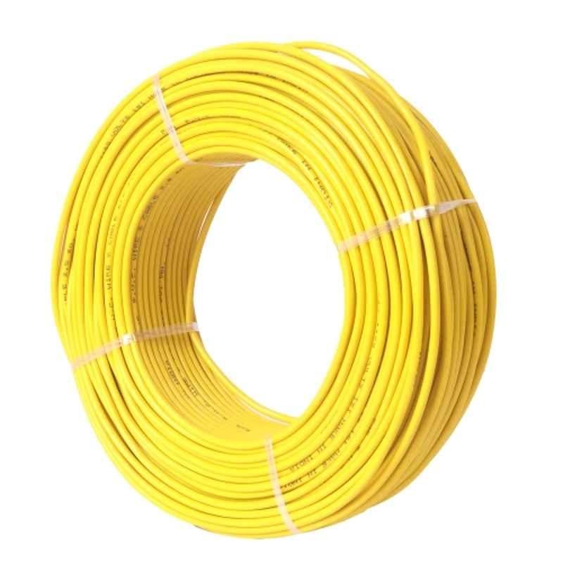 Fabgold 0.75 Sqmm Yellow FR PVC Multi Strand Electrical Wire, FABGOLD4, Length: 90m-picture-18