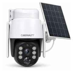 Cybernautt X5J 5MP Full HD PT 4G Solar Sim Camera with Motion Detect, Colour Night Vision, Human Detect, IP66, 2 Way Audio & Support SD Upto 128GB