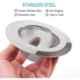 Zesta 11.5x4cm Stainless Steel Chrome Finish Kitchen Sink Jali