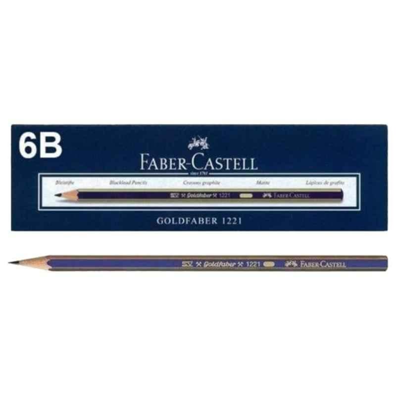 Faber Castell GOLDFABER 1221 6B Graphite pencil, 112506