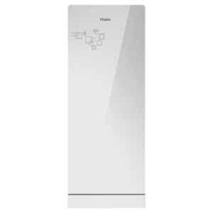 Haier 220L 4 Star Silver Single Door Direct Cool Refrigerator with Base Stand Drawer, HRD-2204PMG-F