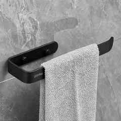 Plantex Space Aluminium Napkin Holder for Wash Basin/Towel Hanger for Bathroom/Napkin Holder in Kitchen/Bathroom Accessories Black Powder Coated