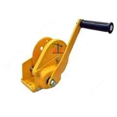 Imported 544kg Mild Steel Manual Hand Winch with Automatic Locking System, WINCH1200