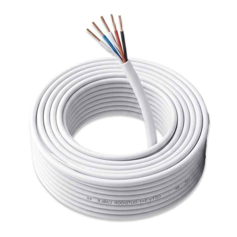 Beware 90m 3+1 Copper Standard CCTV Cable for CCTV Surveillance Systems, BW-3SC1-90M