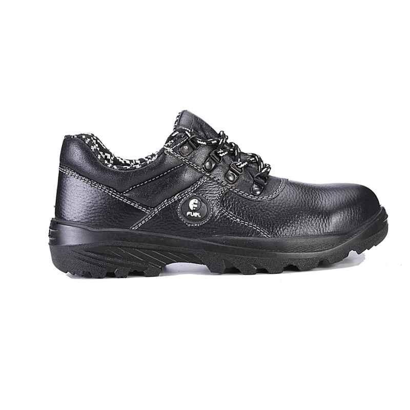 Fuel Impetus M/C Black Leather Steel Toe Safety Shoes, 649-8103, Size: 8