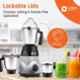 Orient Chef Special 1200 MGCS120G3 1200W ABS Black Mixer Grinder with 3 Jars